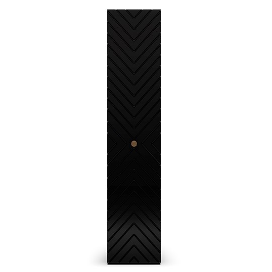 Шкаф с глухим фасадом Марсель 450 (черный) в Муравленко - изображение 1