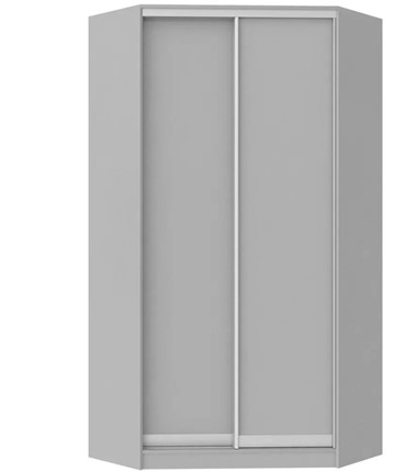 Шкаф-купе угловой 2400х1103, ХИТ У-24-4-11, Серая структура в Салехарде - изображение