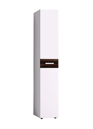 Шкаф Норвуд 55, Белый-Орех шоколадный в Салехарде - изображение