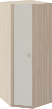 Шкаф угловой Глэдис М21 (Шимо светлый/Белый текстурный) в Муравленко - изображение