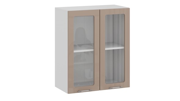 Кухонный шкаф Весна 1В6С (Белый/Кофе с молоком) в Надыме - изображение