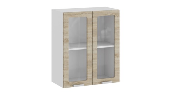 Шкаф на кухню Гранита 1В6С (Белый/Дуб сонома) в Ноябрьске - изображение