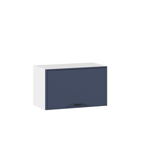 Навесной горизонтальный шкаф 600 Индиго ЛД 298.710.000.119, Белый/Тёмно-синий в Муравленко