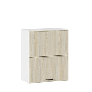 Кухонный горизонтальный шкаф 600 комбинированный Индиго ЛД 298.970.000.041, Белый/Дуб Мадейра топаз в Надыме