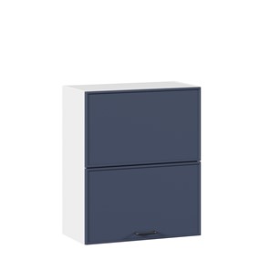 Кухонный горизонтальный шкаф 600 комбинированный Индиго ЛД 298.970.000.125, Белый/Тёмно-синий в Салехарде