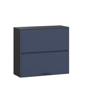 Горизонтальный кухонный шкаф 800 Индиго ЛД 298.980.000.168, Чёрный/Тёмно-синий в Лабытнанги - предосмотр