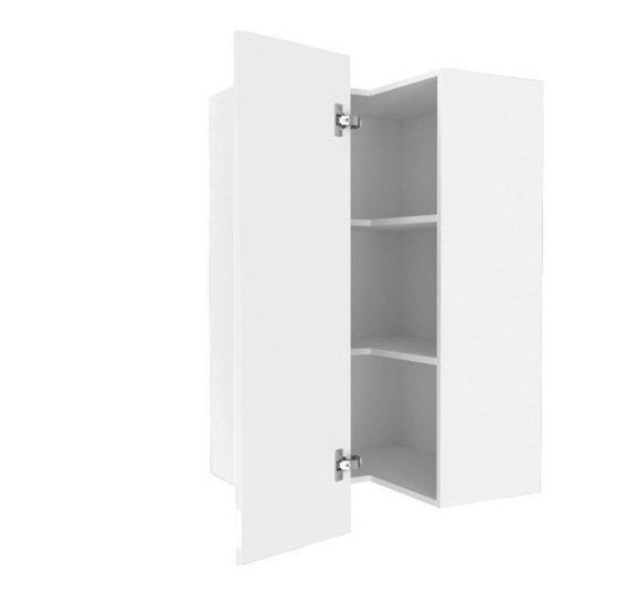 Шкаф кухонный угловой высокий Шервуд, ЛД 281.570.000.170, белый/белый глянец в Салехарде - изображение 1