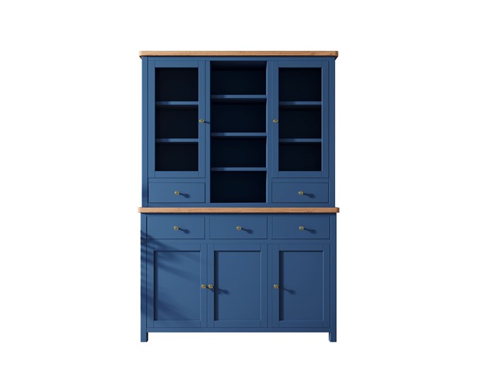 Шкаф-сервант Jules Verne JV32ETGB (Синий) в Салехарде - изображение 3