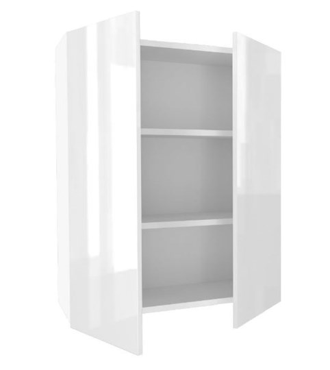 Кухонный высокий шкаф 800, Шервуд, ЛД 281.460.000.168, белый/белый глянец в Салехарде - изображение 1