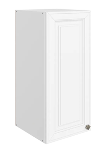 Шкаф навесной Мишель L300 H720 (1 дв. гл.) эмаль (белый/белый) в Салехарде - предосмотр