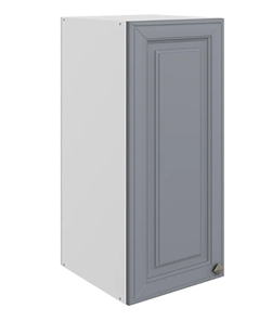 Шкаф настенный Мишель L300 H720 (1 дв. гл.) эмаль (белый/серый) в Салехарде