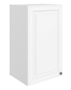 Навесной кухонный шкаф Мишель L400 H720 (1 дв. гл.) эмаль (белый/белый) в Салехарде - предосмотр