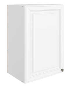 Кухонный шкаф Мишель L450 H720 (1 дв. гл.) эмаль (белый/белый) в Салехарде - предосмотр