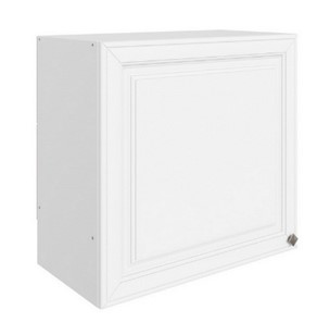 Навесной кухонный шкаф Мишель под вытяжку L600 H566 (1 дв. гл.) эмаль (белый/белый) в Салехарде - предосмотр