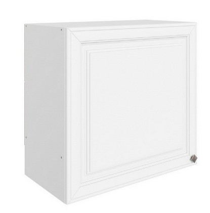 Навесной кухонный шкаф Мишель под вытяжку L600 H566 (1 дв. гл.) эмаль (белый/белый) в Салехарде - изображение