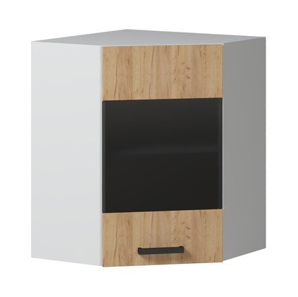 Кухонный шкаф угловой 600 с стеклом в Тарко-Сале - изображение