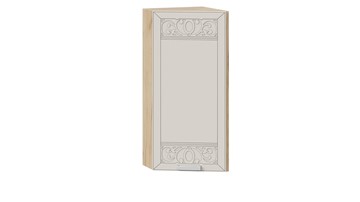 Торцевой кухонный шкаф Долорес 1В3Т (Дуб крафт золотой/Крем) в Надыме