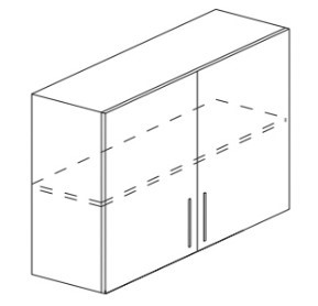 Кухонный шкаф Некст МДФ А10 72*80*30см МДФ премиум, глянец, металик в Тарко-Сале
