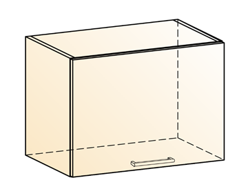 Шкаф навесной Яна L500 Н360 (1 дв. гл.) в Надыме