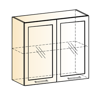 Навесной шкаф Яна L800 Н720 (2 дв. рам.) в Надыме