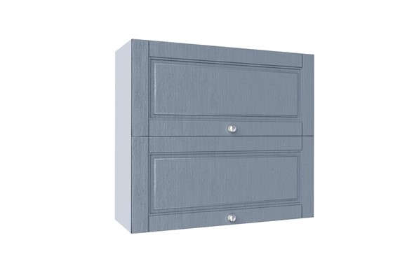 Кухонный навесной шкаф Мокка 800 горизонтальный с 2-мя дверцами 274.760.000.349 (Антрацит) в Салехарде - изображение