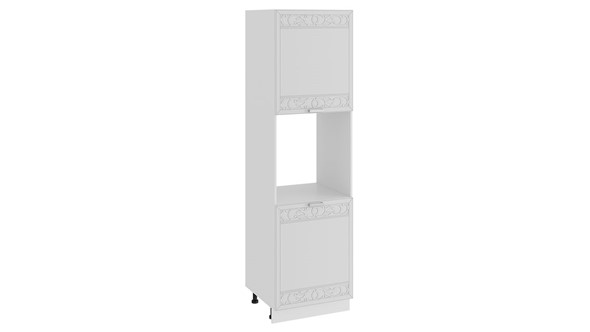 Кухонный шкаф-пенал Долорес 1П6 (Белый/Сноу) в Надыме - изображение