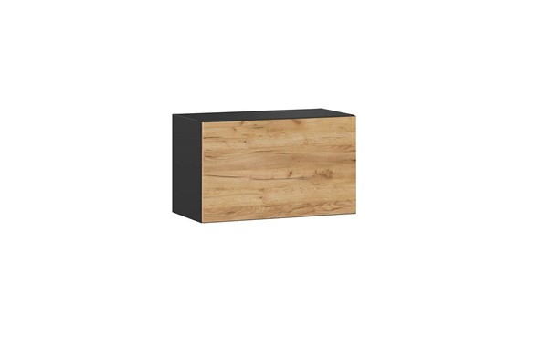 Кухонный шкаф 600 горизонтальный, Шервуд, ЛД 281.710.000.044, дуб золотой/черный в Салехарде - изображение