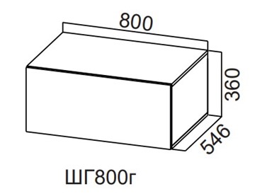 Шкаф кухонный Модерн New, ШГ800г/360, МДФ в Лабытнанги
