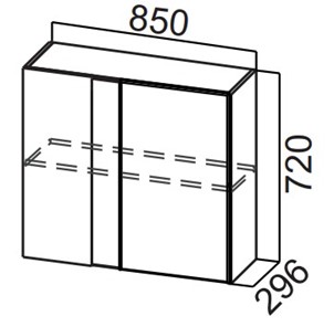 Шкаф кухонный угловой Стайл, Ш850у/720, МДФ в Салехарде