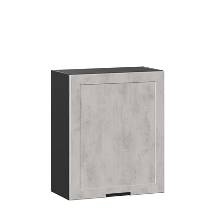 Кухонный навесной шкаф 600 Джамис ЛД 296.350.000.062, Черный/Белый камень в Салехарде - изображение