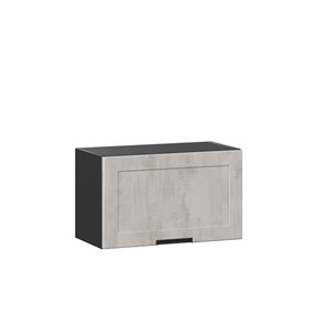 Кухонный навесной шкаф 600 горизонтальный Джамис ЛД 296.710.000.077, Чёрный/Белый камень в Салехарде