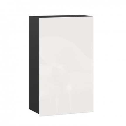 Шкаф на кухню 600 высокий, Шервуд, ЛД 281.450.000.079, черный/белый глянец в Салехарде - изображение