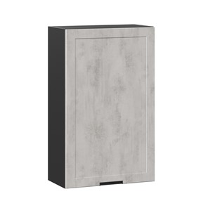 Навесной кухонный шкаф 600 высокий Джамис ЛД 296.450.000.070, Чёрный/Белый камень в Новом Уренгое