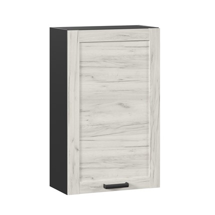 Кухонный шкаф 600 высокий Винченца ЛД 234.450.000.085, Чёрный/Дуб Крафт белый в Лабытнанги - изображение