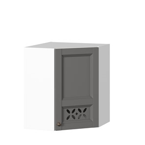Шкаф кухонный Амели-3 угловой 600 ЛД 299.610.000.055, Белый/Оникс серый в Салехарде - предосмотр