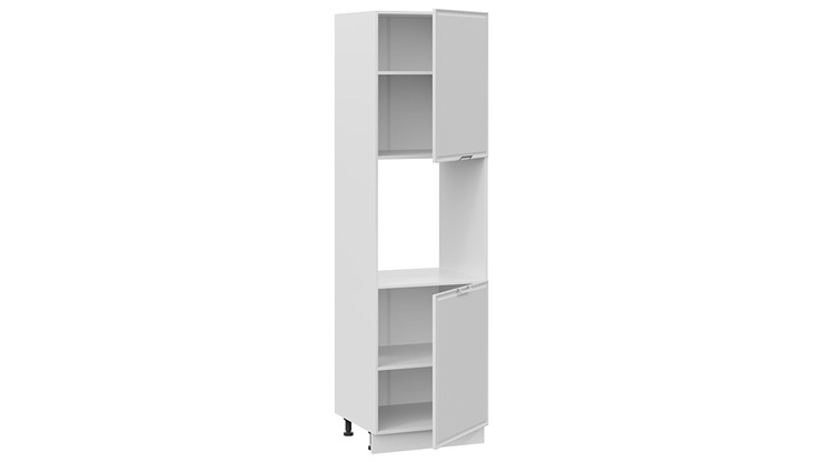 Кухонный шкаф-пенал Белладжио 1П6 (Белый, Фон белый) в Салехарде - изображение 1