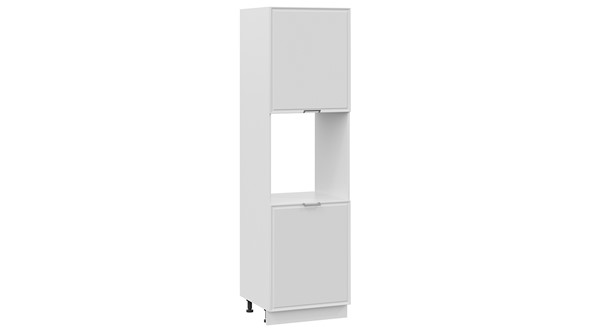 Кухонный шкаф-пенал Белладжио 1П6 (Белый, Фон белый) в Салехарде - изображение