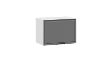 Навесной кухонный шкаф Белладжио 1В5Г (Белый, Софт графит) в Надыме