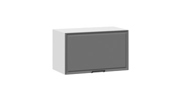 Навесной шкаф Белладжио 1В6Г (Белый, Софт графит) в Надыме