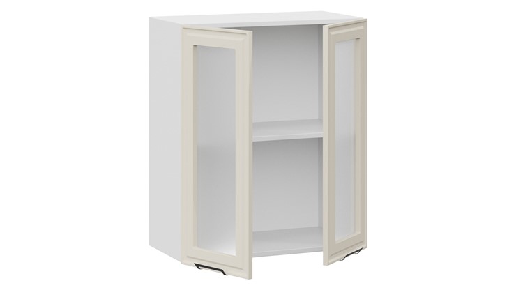 Кухонный навесной шкаф Белладжио 1В6С (Белый, Софт панакота) в Салехарде - изображение 1