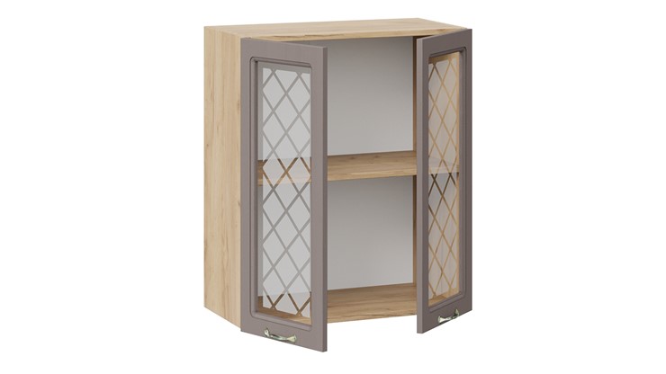 Кухонный навесной шкаф Бьянка 1В6С (Дуб крафт золотой/Дуб серый) в Салехарде - изображение 1
