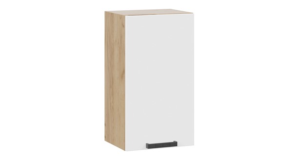Навесной кухонный шкаф Детройт 1В4 (Дуб крафт золотой/Белый глянец) в Тарко-Сале - изображение
