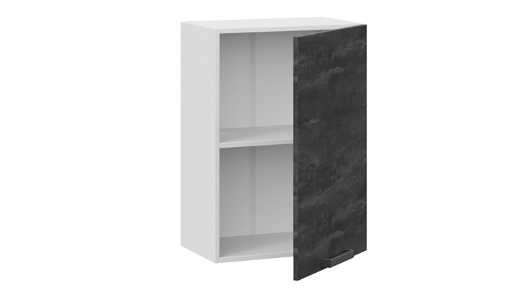 Шкаф навесной Детройт 1В5 (Белый/Угольный Камень) в Салехарде - изображение 1