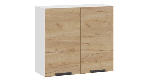 Навесной кухонный шкаф Детройт 1В8 (Белый/Дуб Крафт золотой) в Надыме - изображение