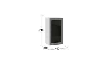 Кухонный шкаф Габриэлла 1В4С (Белый/Титан) в Надыме - предосмотр 2