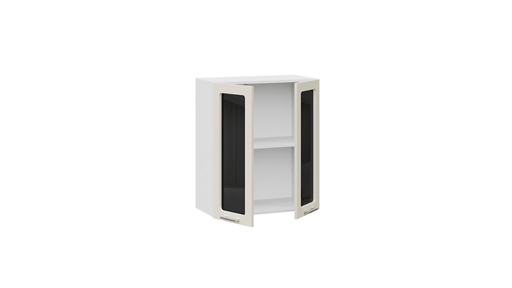 Шкаф настенный Габриэлла 1В6С (Белый/Крем) в Салехарде - изображение 1