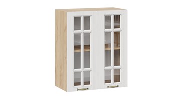 Кухонный навесной шкаф Лина 1В6С (Дуб Крафт Золотой/Белый) в Надыме