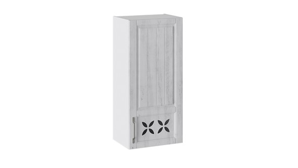 Шкаф навесной Прованс (Белый глянец/Санторини светлый) правый В_96-45_1ДРД(R) в Салехарде - изображение