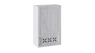 Кухонный навесной шкаф Прованс (Белый глянец/Санторини светлый) правый В_96-60_1ДРД(R) в Надыме