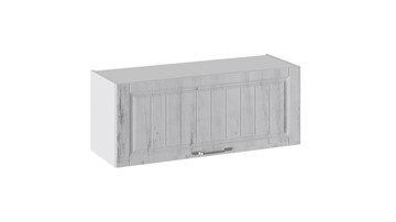 Кухонный навесной шкаф Прованс (Белый глянец/Санторини светлый) В_36-90_1ДО в Тарко-Сале
